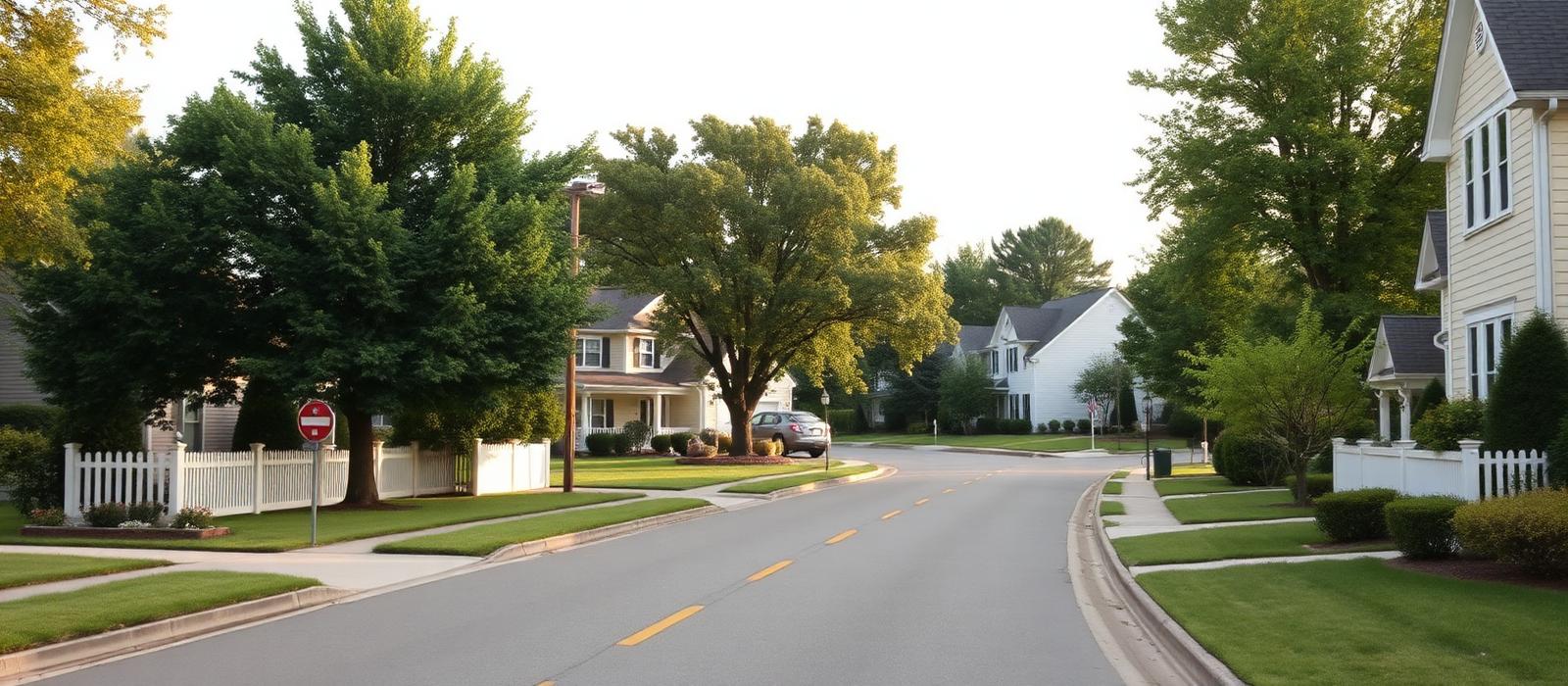 Residential neighborhood street